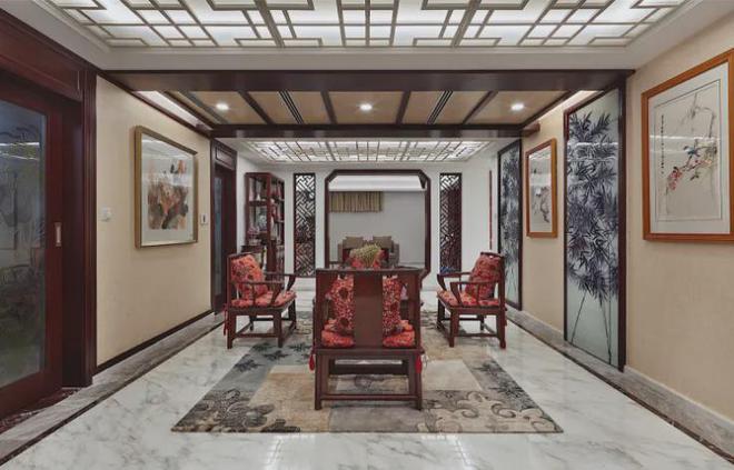 调奢华的中式装修ky开元棋牌低(图5)